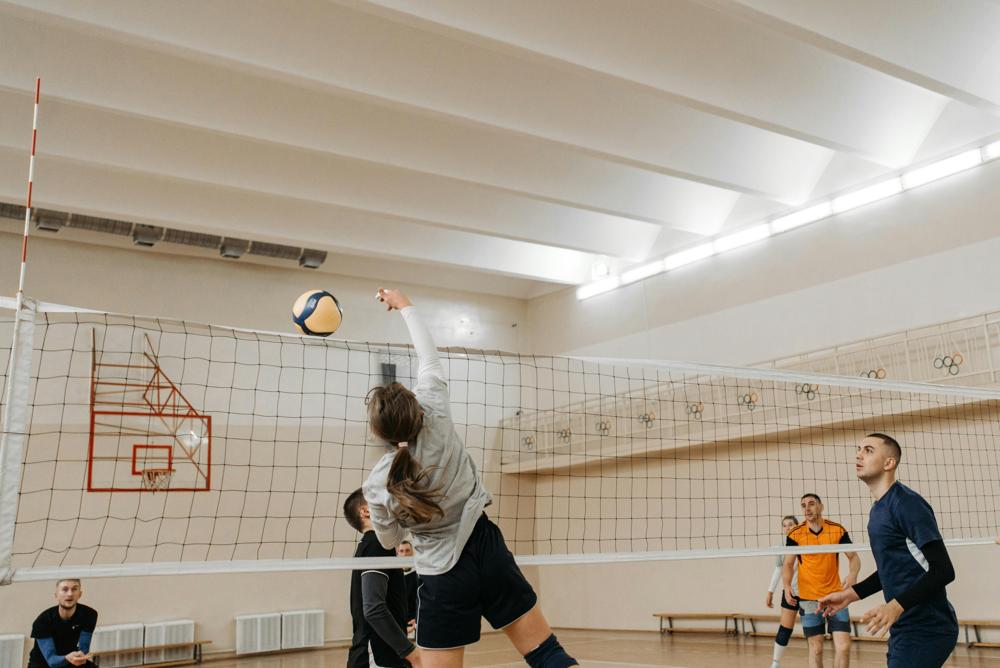 Volleyball players